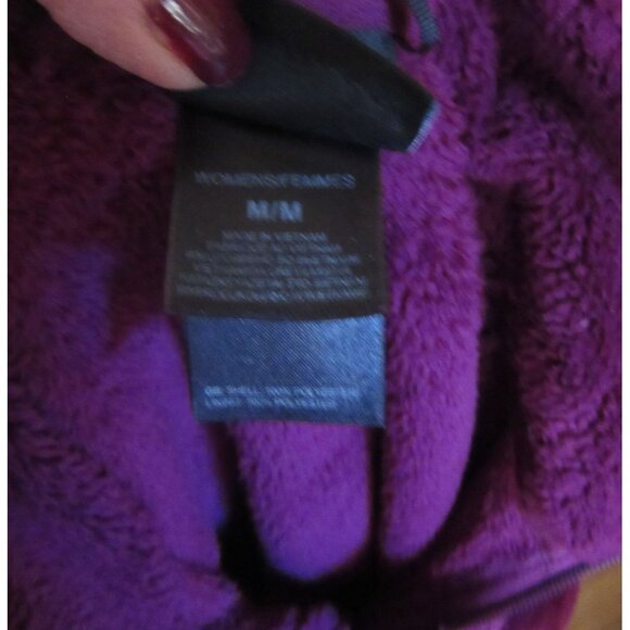 The North Face Osito Purple Fleece Full Zip Jacket Size M - Picture 8 of 8
